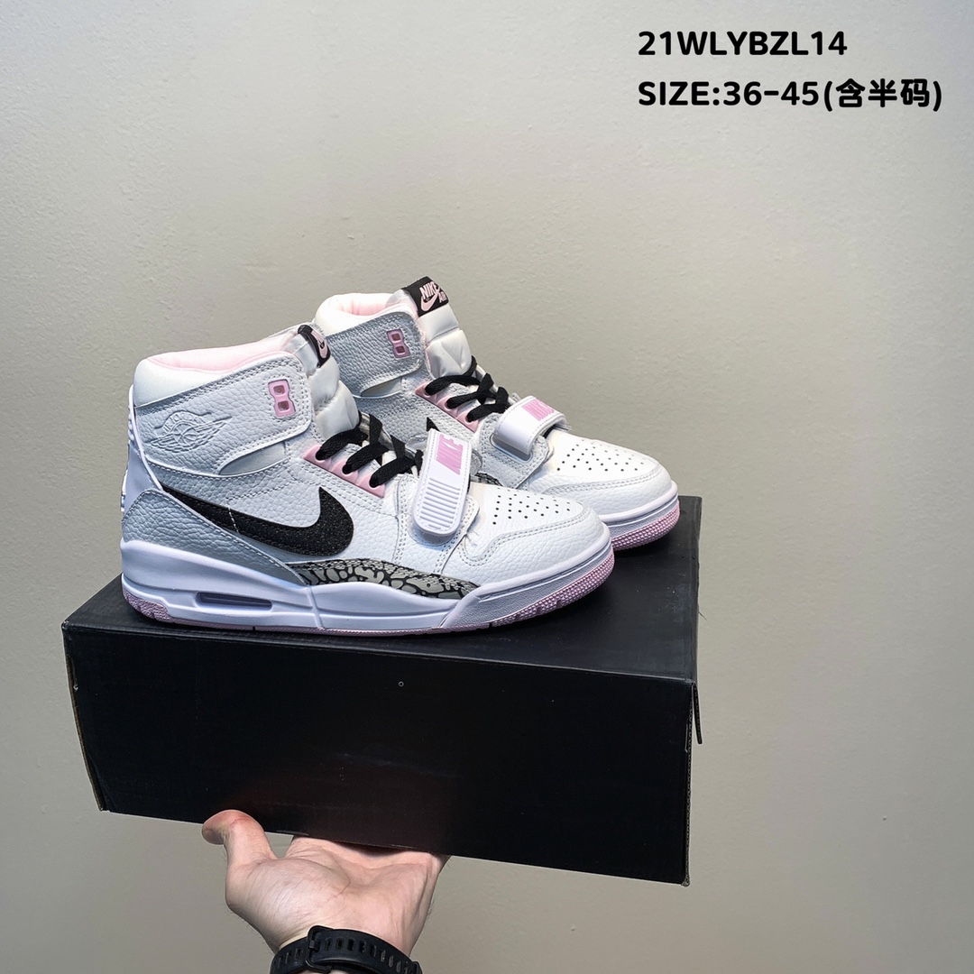 Air Jordan Legacy 312 White Black Grey Pink Shoes